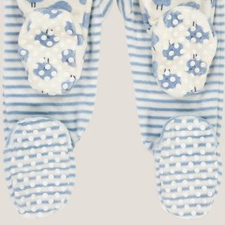 La Redoute Collections  Pyjama 2 pièces à pieds en velours 