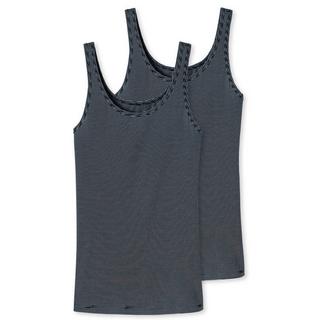 Schiesser Modal Essential Canotta a Righe Doppio Pacco  