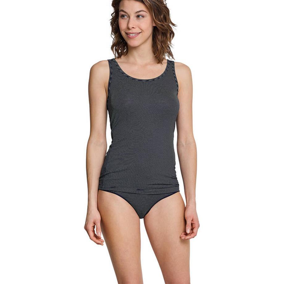 Schiesser Modal Essential Canotta a Righe Doppio Pacco  