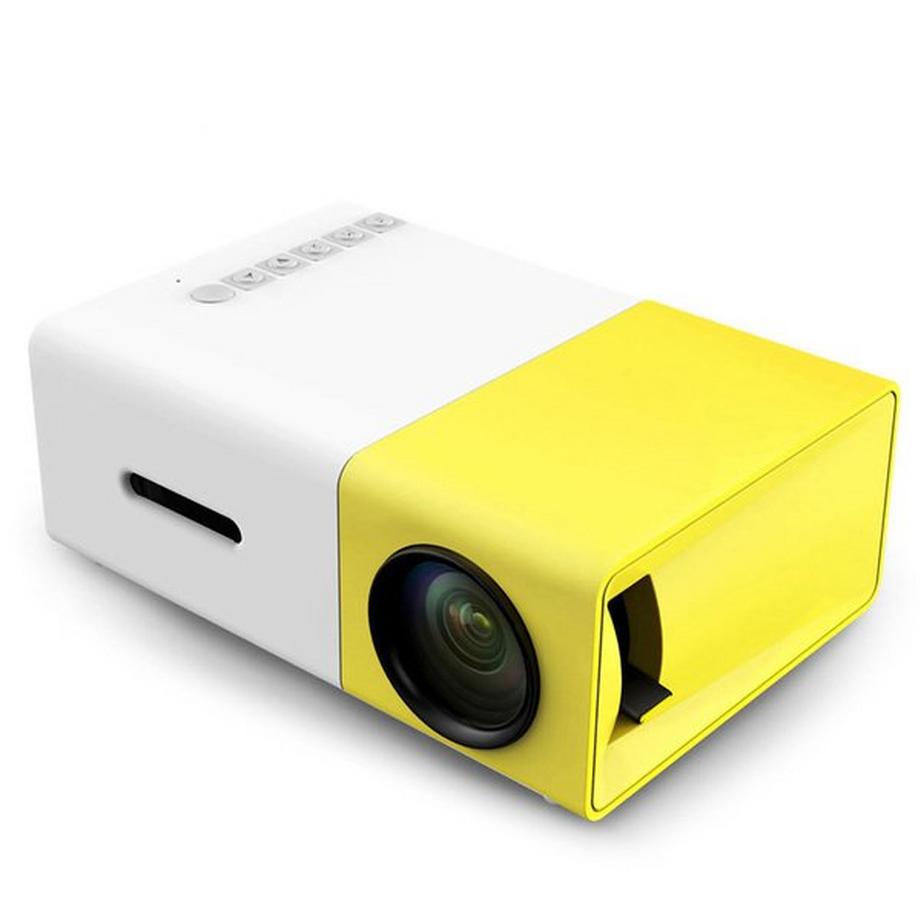 eStore  Projecteur LED Portable - Blanc et Jaune 