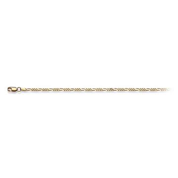 Armband Figaro Gelbgold 750, 2.3mm, 19cm