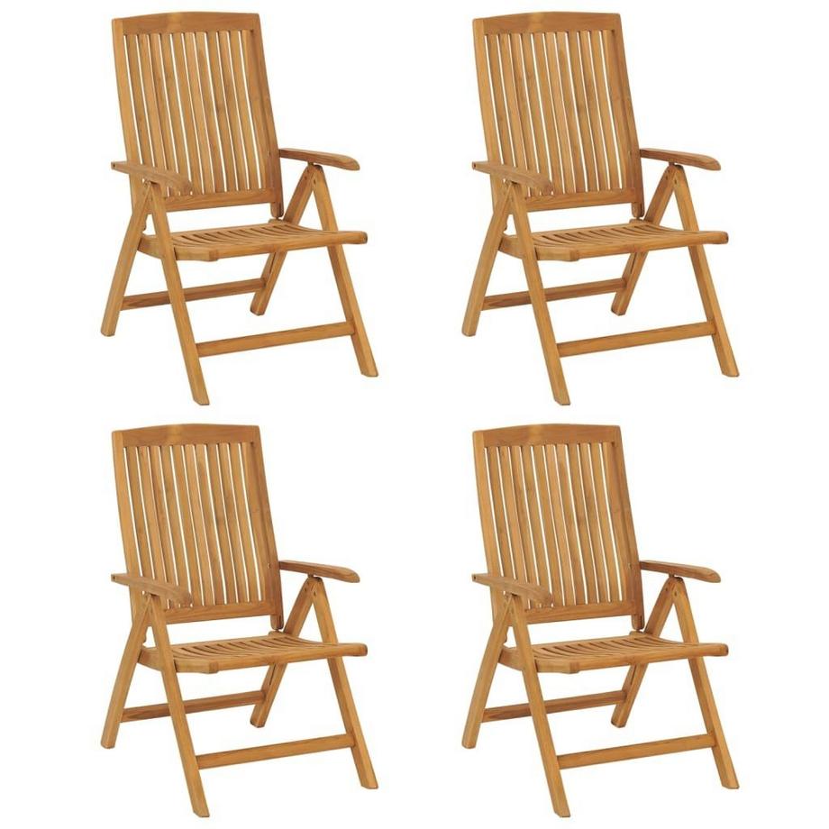 VidaXL Chaise de jardin inclinable bois  