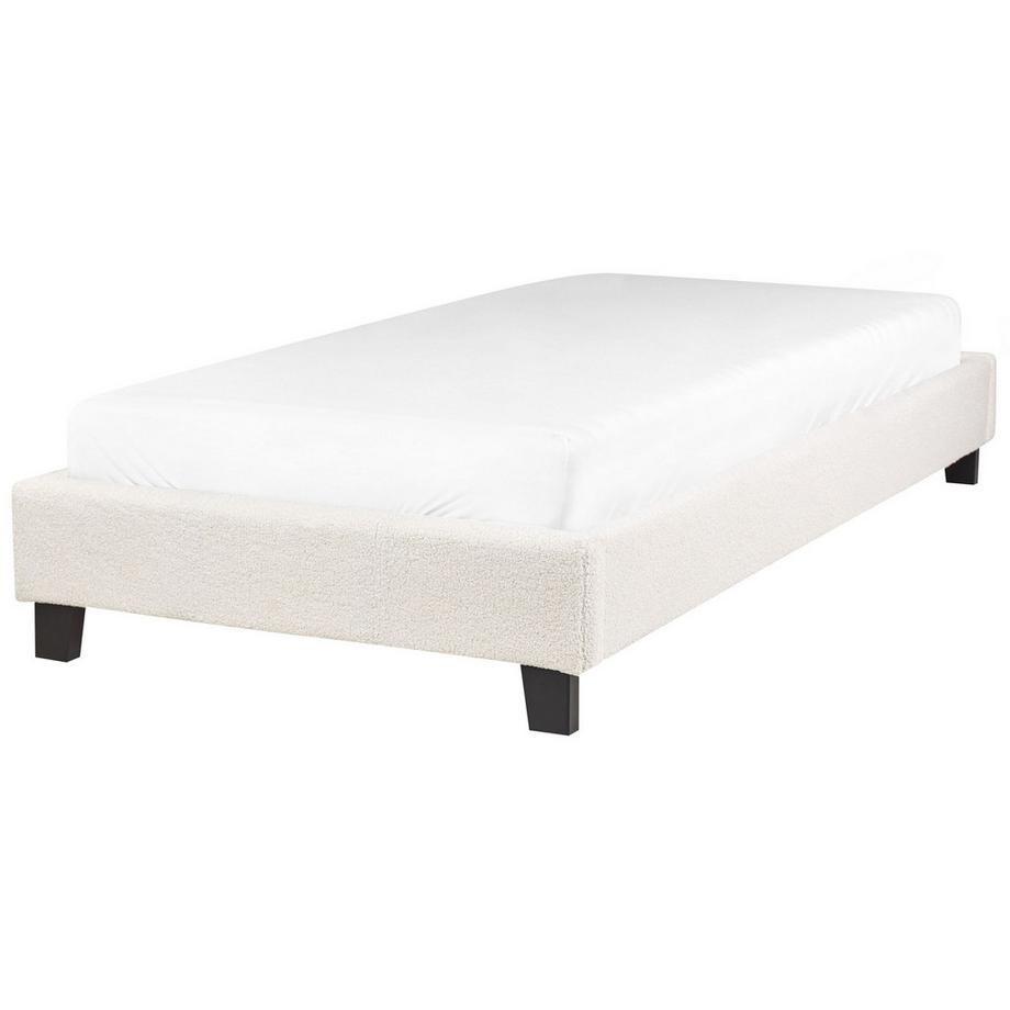 Beliani Letto senza testata en Bouclé Scandinavo ROANNE  