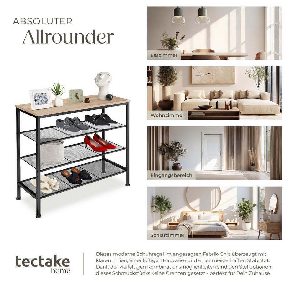 Tectake Scarpiera Newport stile industriale  