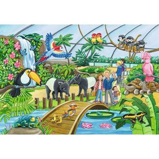 Ravensburger  Puzzle Willkommen im Zoo (2x24) 