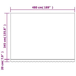 VidaXL Tissu d'auvent de remplacement tissu  