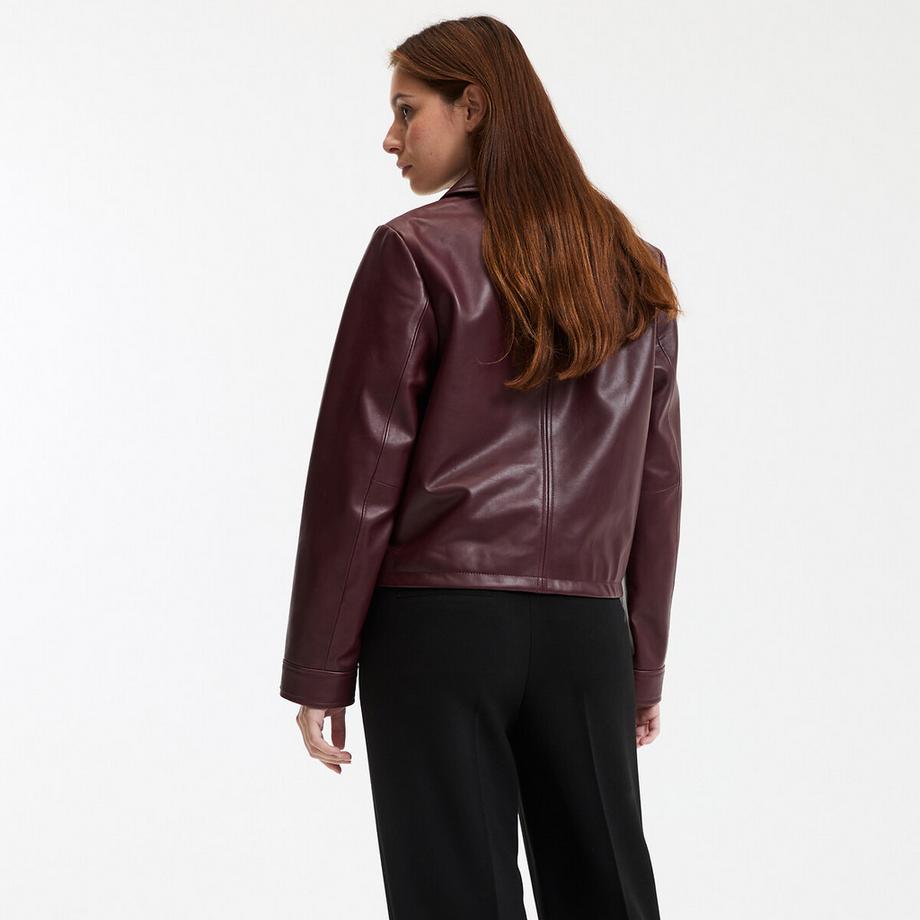 La Redoute Collections Giacca Corta in Pelle  