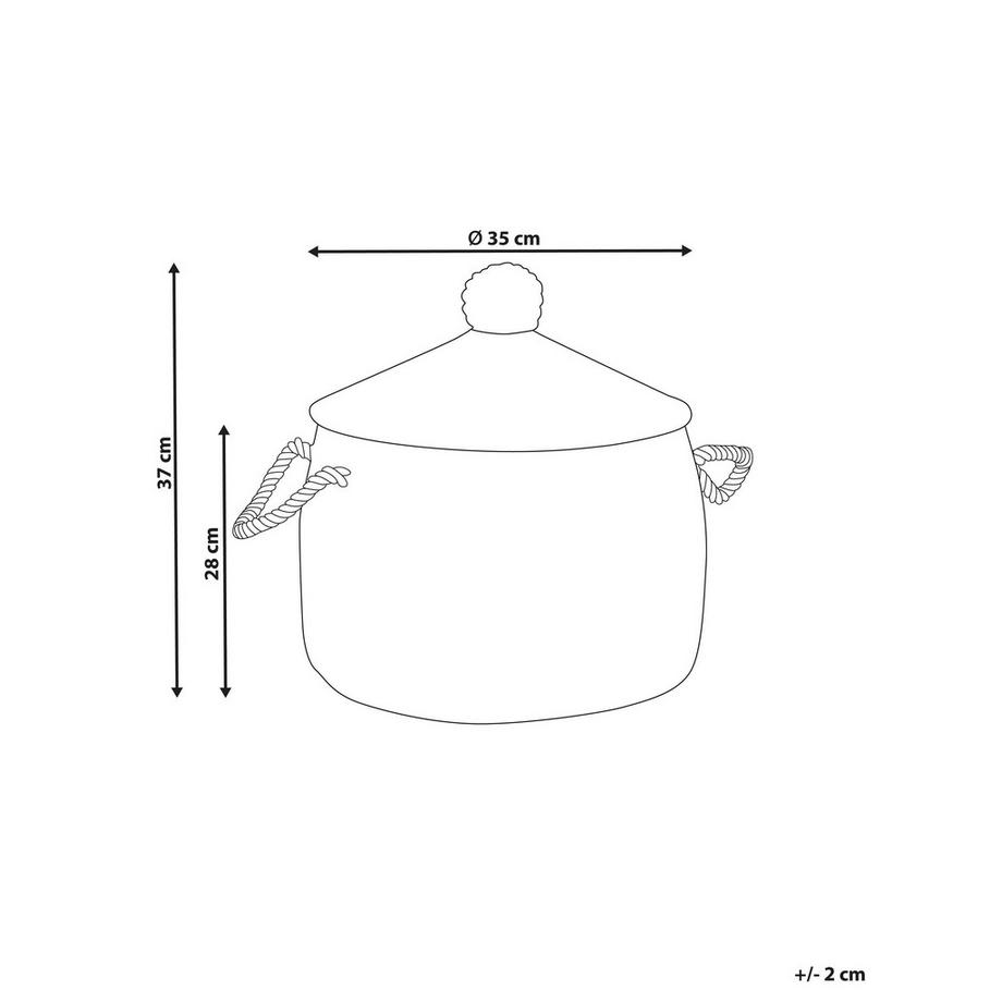 Beliani Korb en Herbier marin  MYTHO  