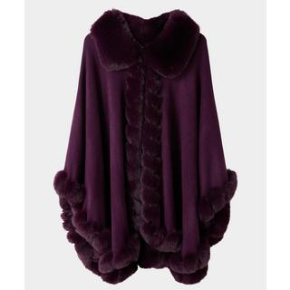 Joe Browns Cape mit Kunstpelzkragen und Besatz  