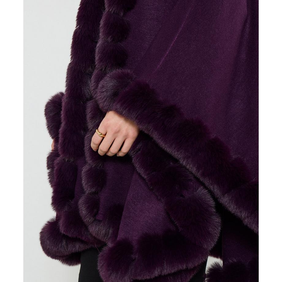 Joe Browns Mantella con collo e bordo in pelliccia sintetica  