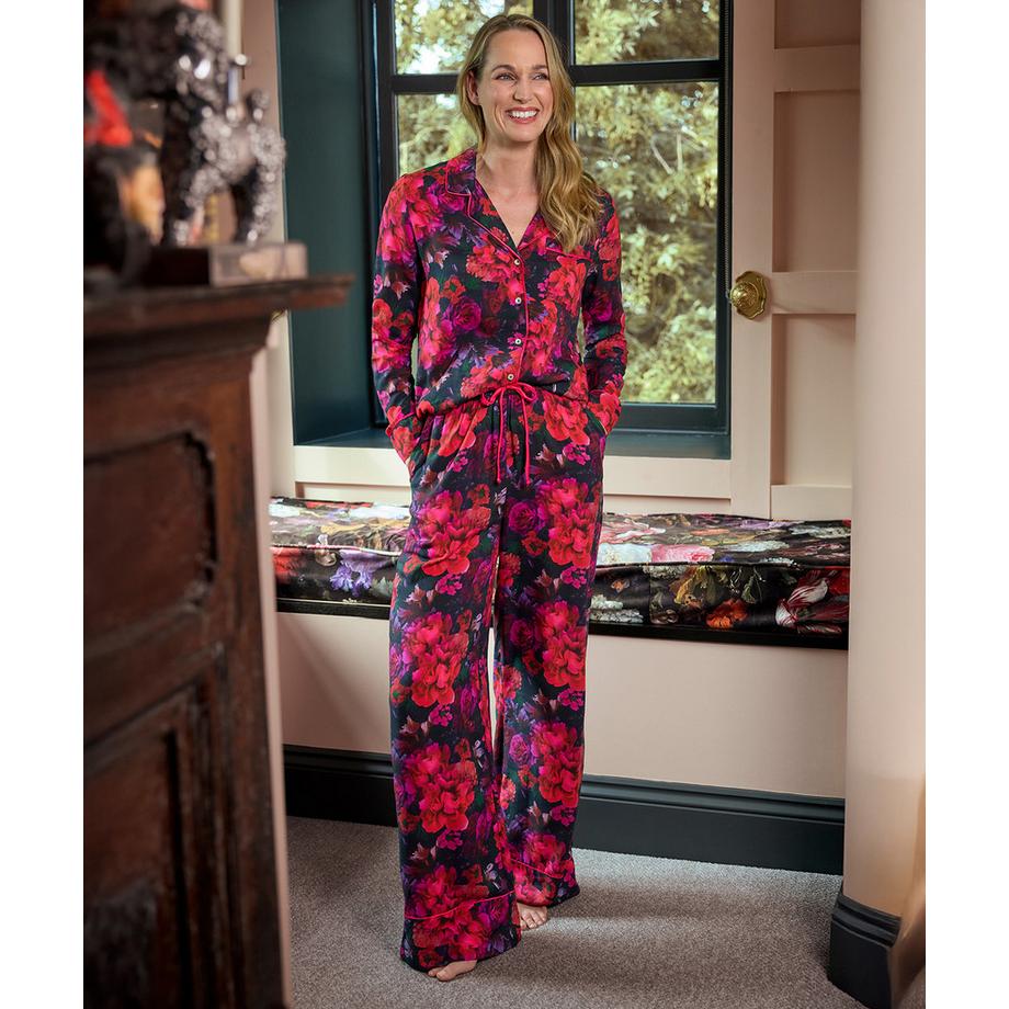 Joe Browns Pantalon de pyjama d'hiver à imprimé floral  