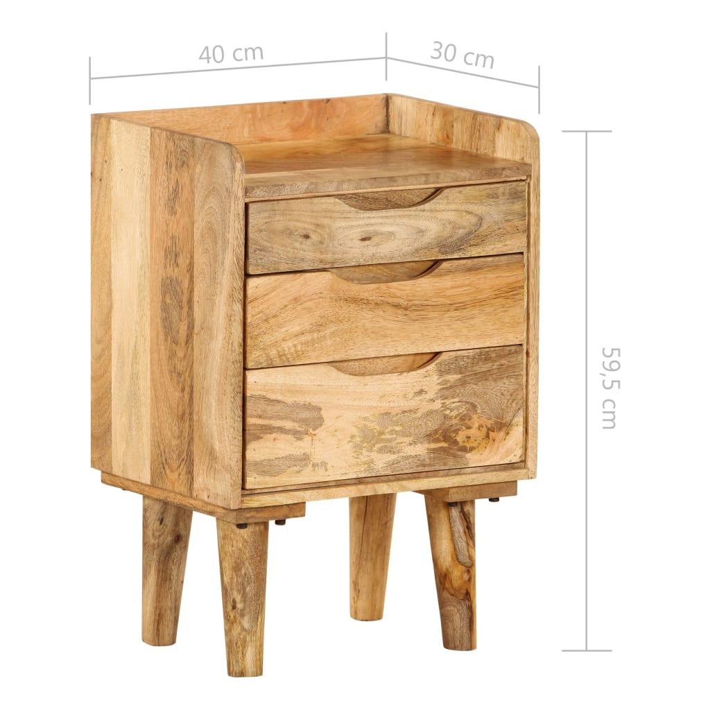 VidaXL Table de chevet bois  