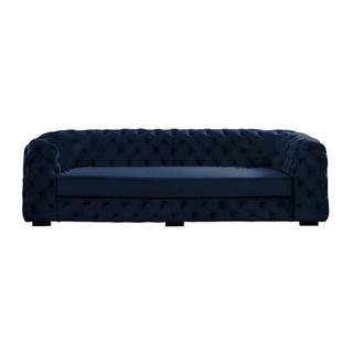 Vente-unique 3SitzerSofa Chesterfield Samt STANLEY  