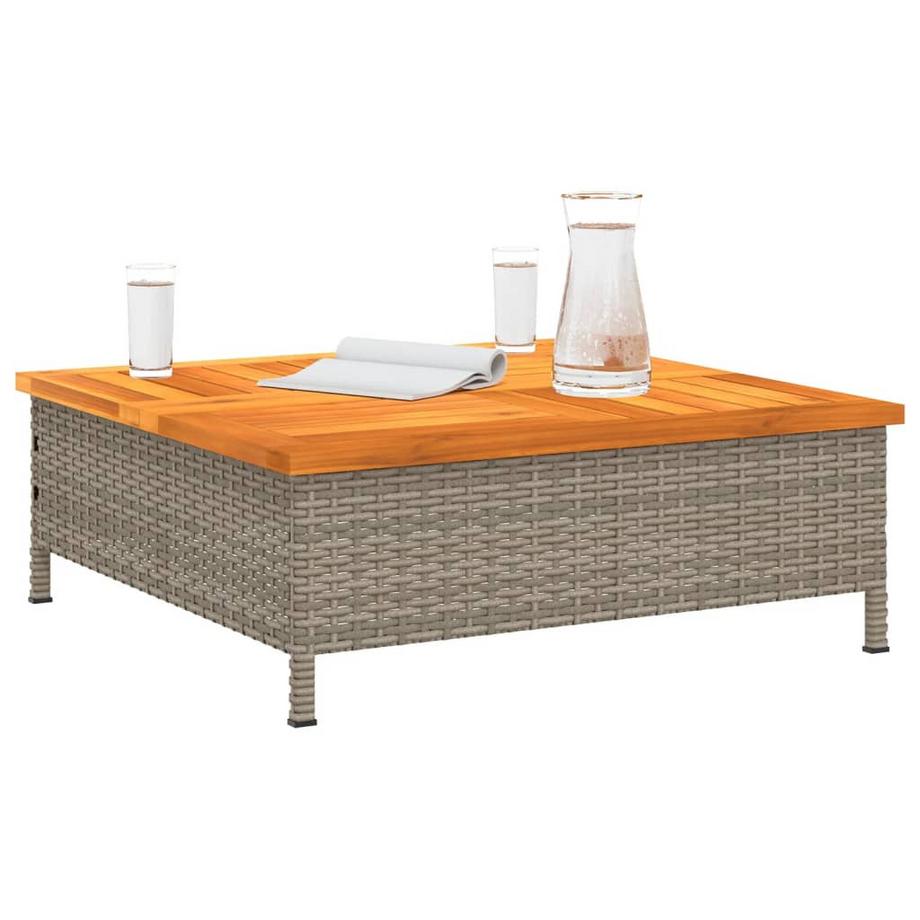 VidaXL Table de jardin rotin synthétique  