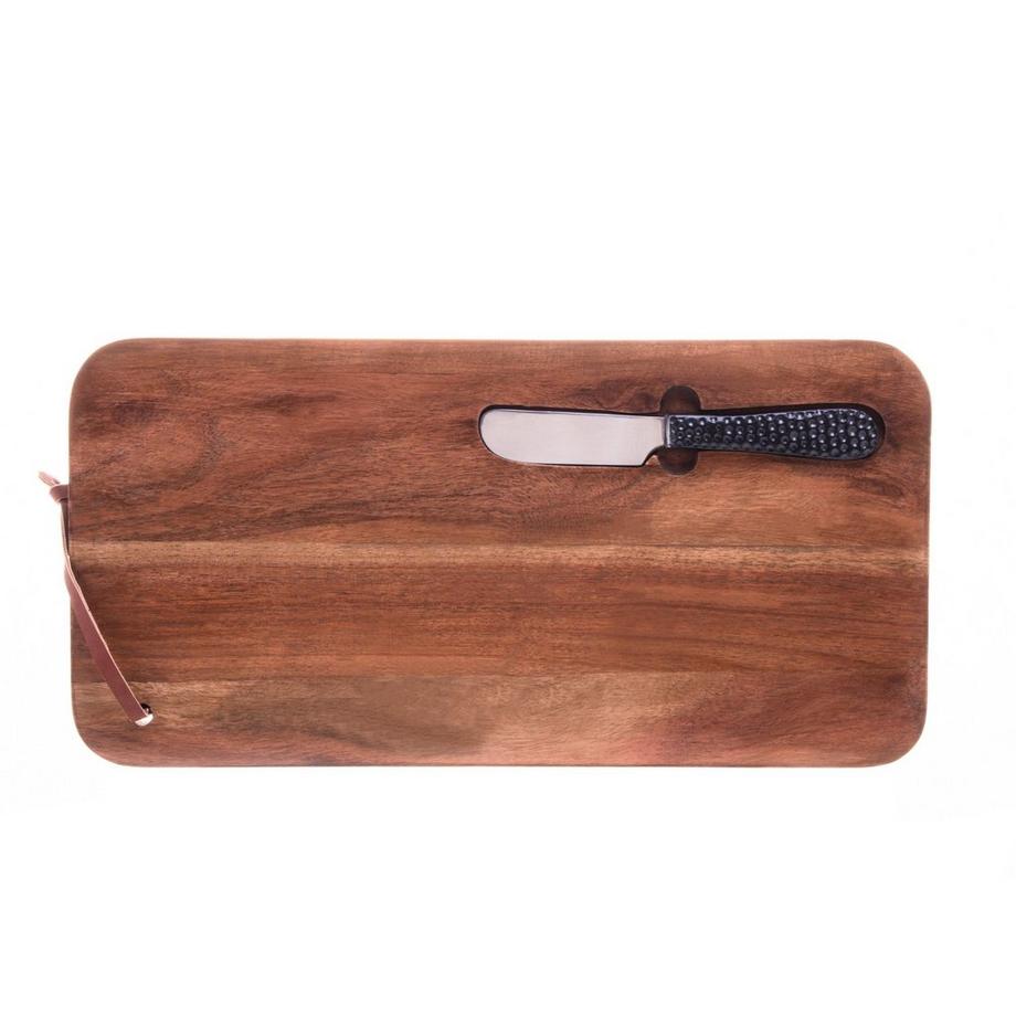 House Art  Planche en bois avec couteau 36x18x3cm 