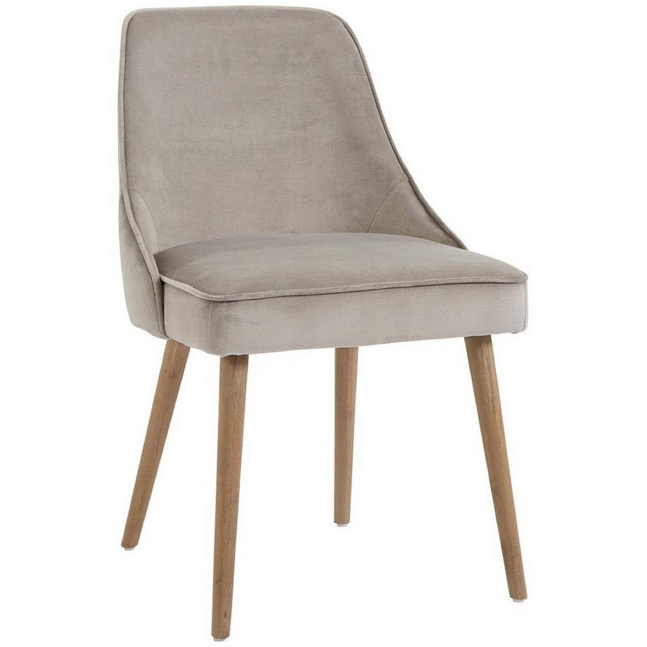 Blanc d'Ivoire Esszimmerstuhl Marcus Samt greige  