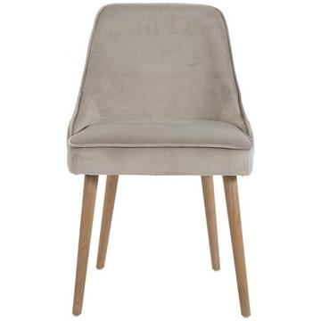 Sedia da pranzo Marcus velvet greige