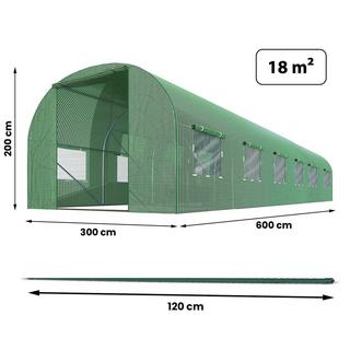 B2X Tunnel de jardin 3 x 6 m (18 m2) Plonos  
