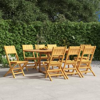 VidaXL sedia da giardino pieghevole Legno  