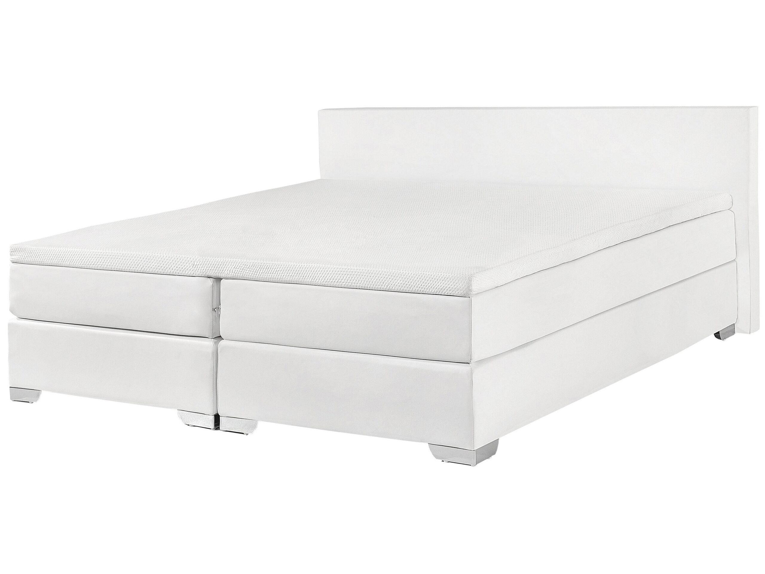 Beliani Lit Boxspring en Cuir PU Moderne PRESIDENT  