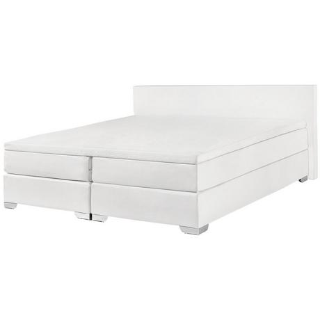 Beliani Lit Boxspring en Cuir PU Moderne PRESIDENT  