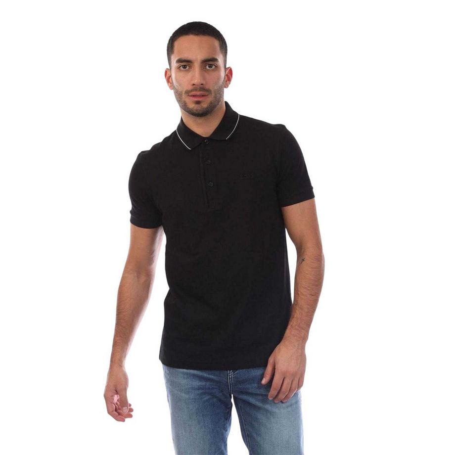 Maglietta Polo Aderente Logo Maniche Corte