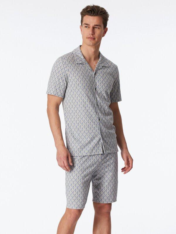 Schiesser Pyjama Kurzarmshirt und Shorts Set  