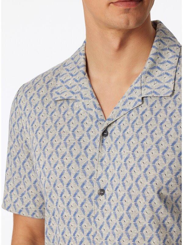 Schiesser Pyjama Kurzarmshirt und Shorts Set  