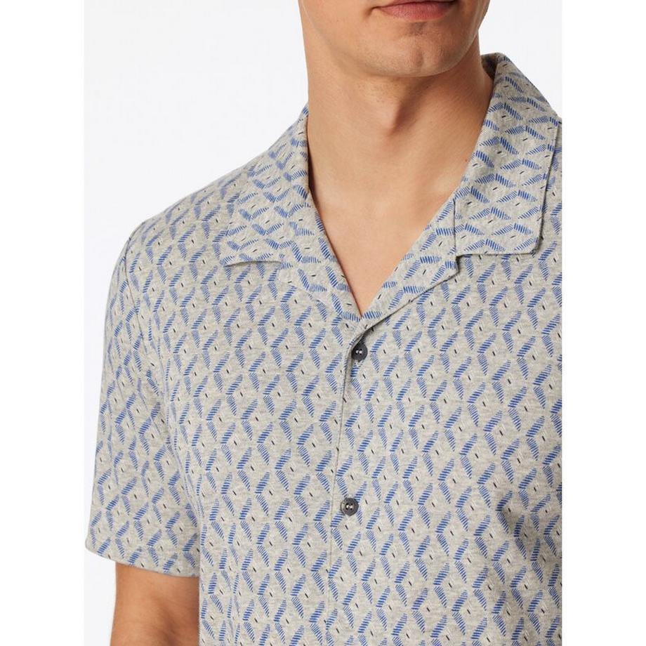 Schiesser Pyjama Kurzarmshirt und Shorts Set  