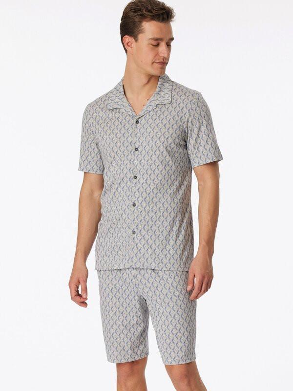 Schiesser Pyjama Kurzarmshirt und Shorts Set  