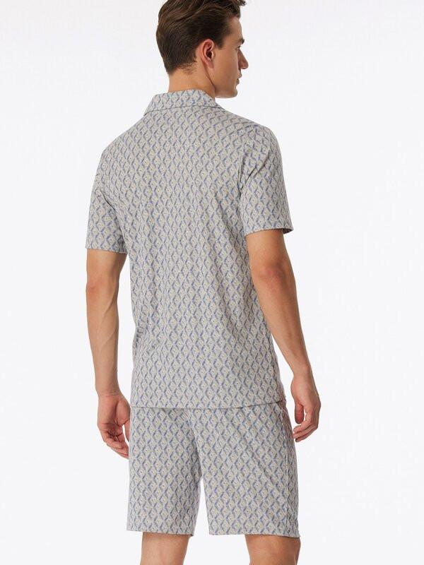 Schiesser Pyjama Kurzarmshirt und Shorts Set  