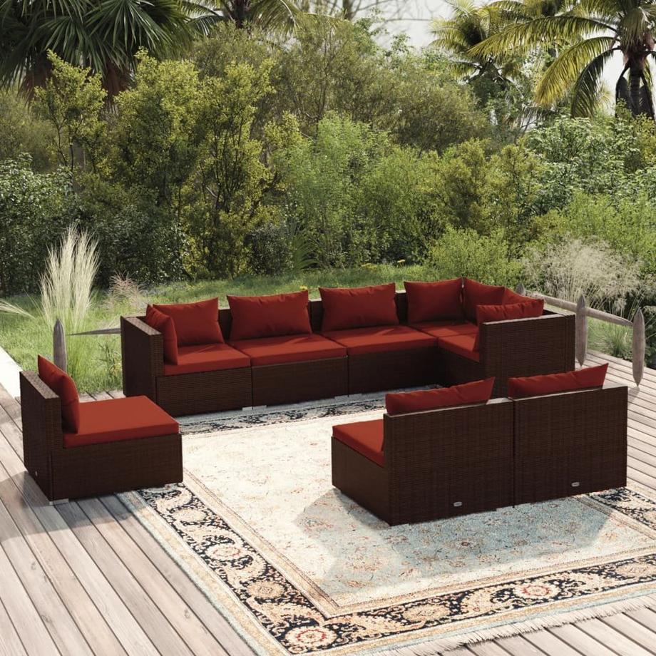 VidaXL Garten lounge set poly-rattan  