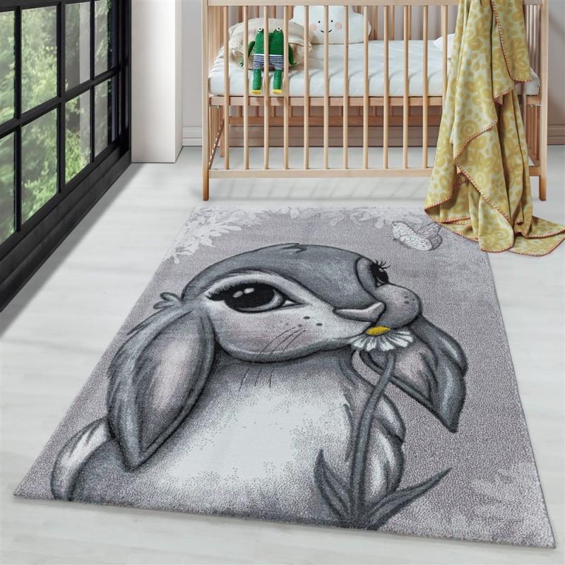 Paco Home Bunny de lièvre de tapis pour enfants  