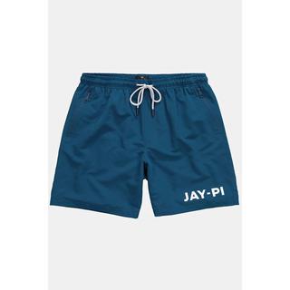 JP1880  Short de bain JAY-PI, collection Beachwear. Taille élastique et poches zippées 