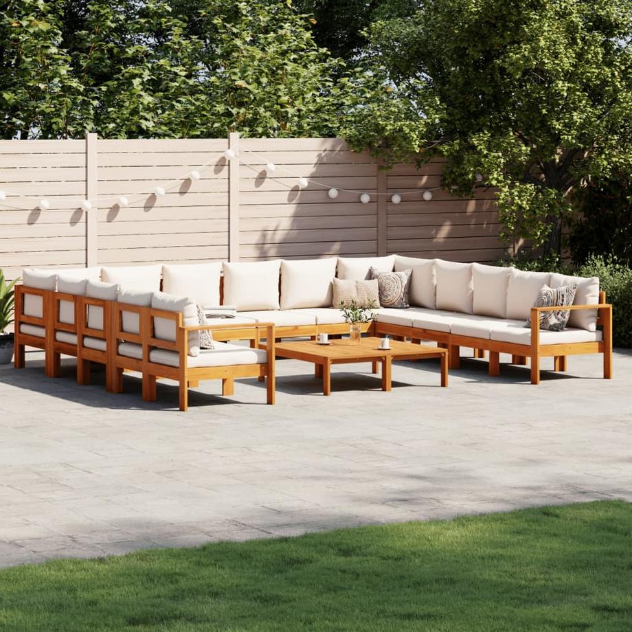 VidaXL set salotto da giardino Legno  