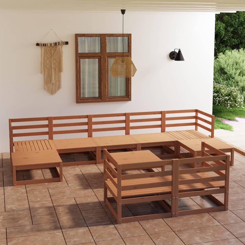 VidaXL set salotto da giardino Legno di pino  