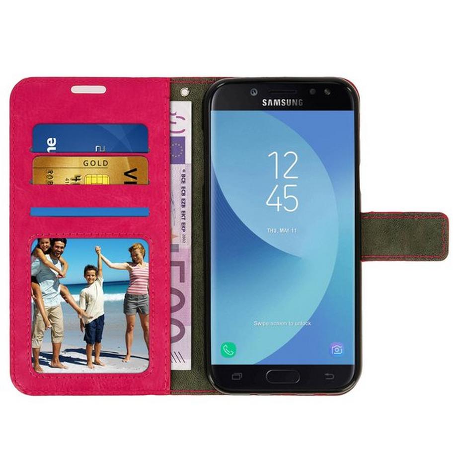Avizar  Étui portefeuille Rose Galaxy J3 2017 