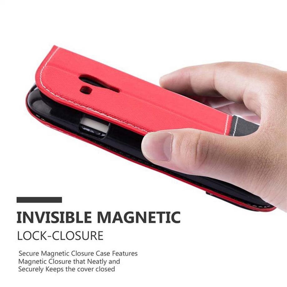 Cadorabo  Housse compatible avec Samsung Galaxy S3 MINI - Coque de protection avec fermeture magnétique, fonction de support et compartiment pour carte 