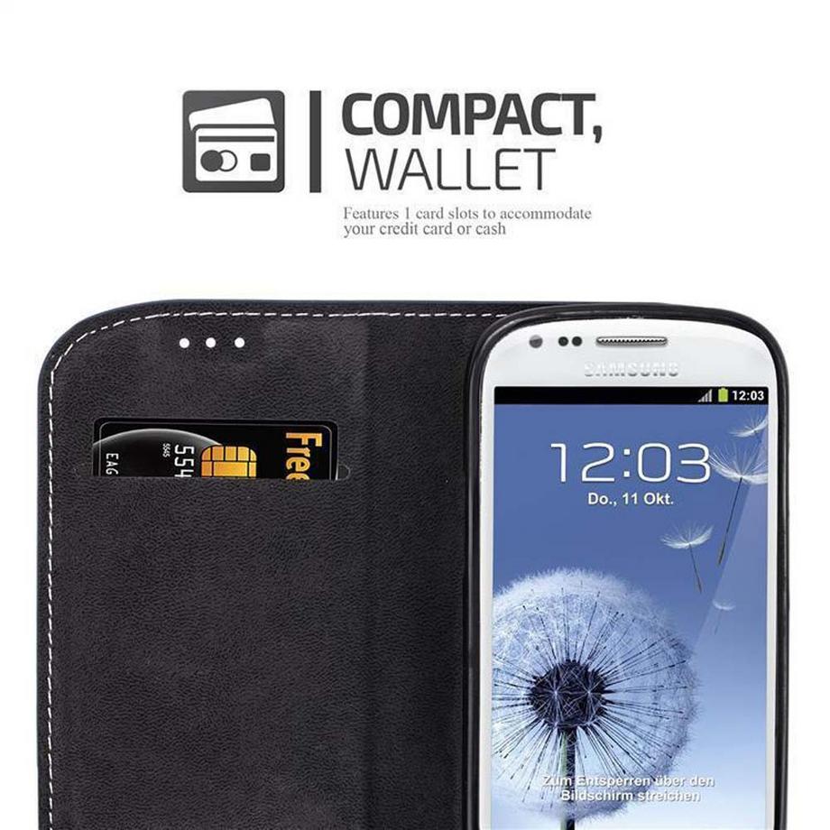 Cadorabo  Hülle für Samsung Galaxy S3 MINI Magnetverschluss, Standfunktion 