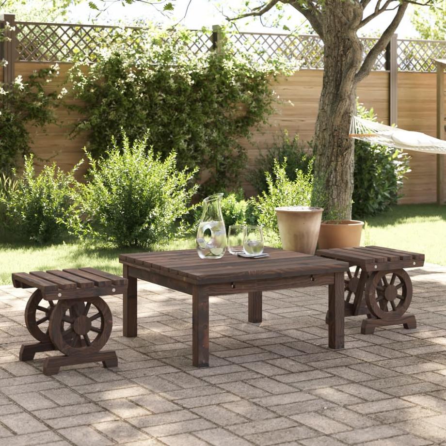 VidaXL Gartenhocker holz  