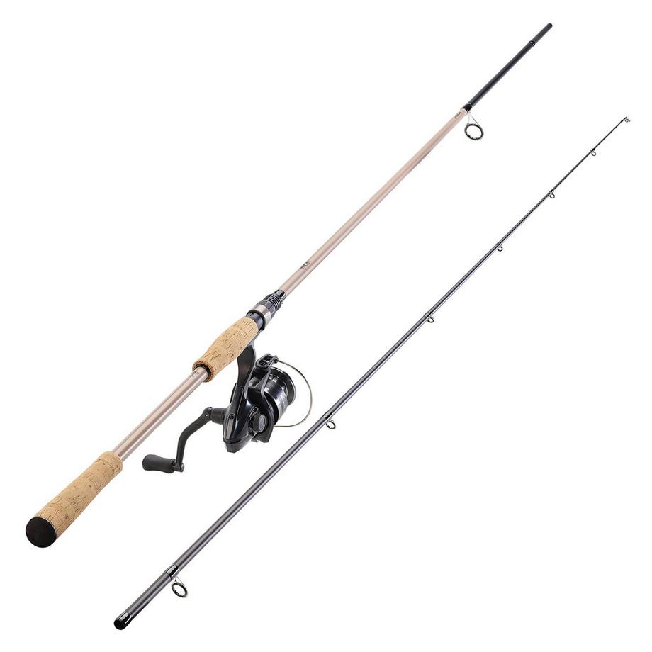CAPERLAN  Set aus Rute und Rolle zum Kunstköderangeln WXM 100 2,70 m MH (10-30 g) 