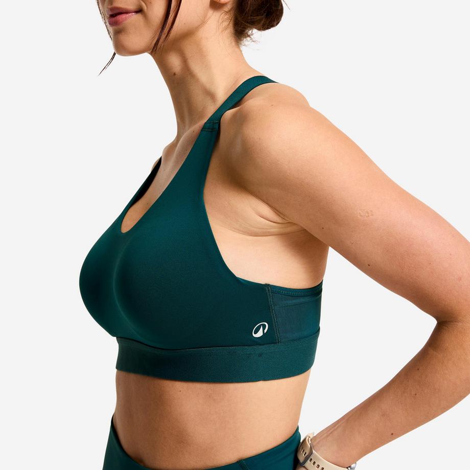 DECATHLON  Verstellbarer Sport-BH mit Schalen, starker Halt , petrolblau 