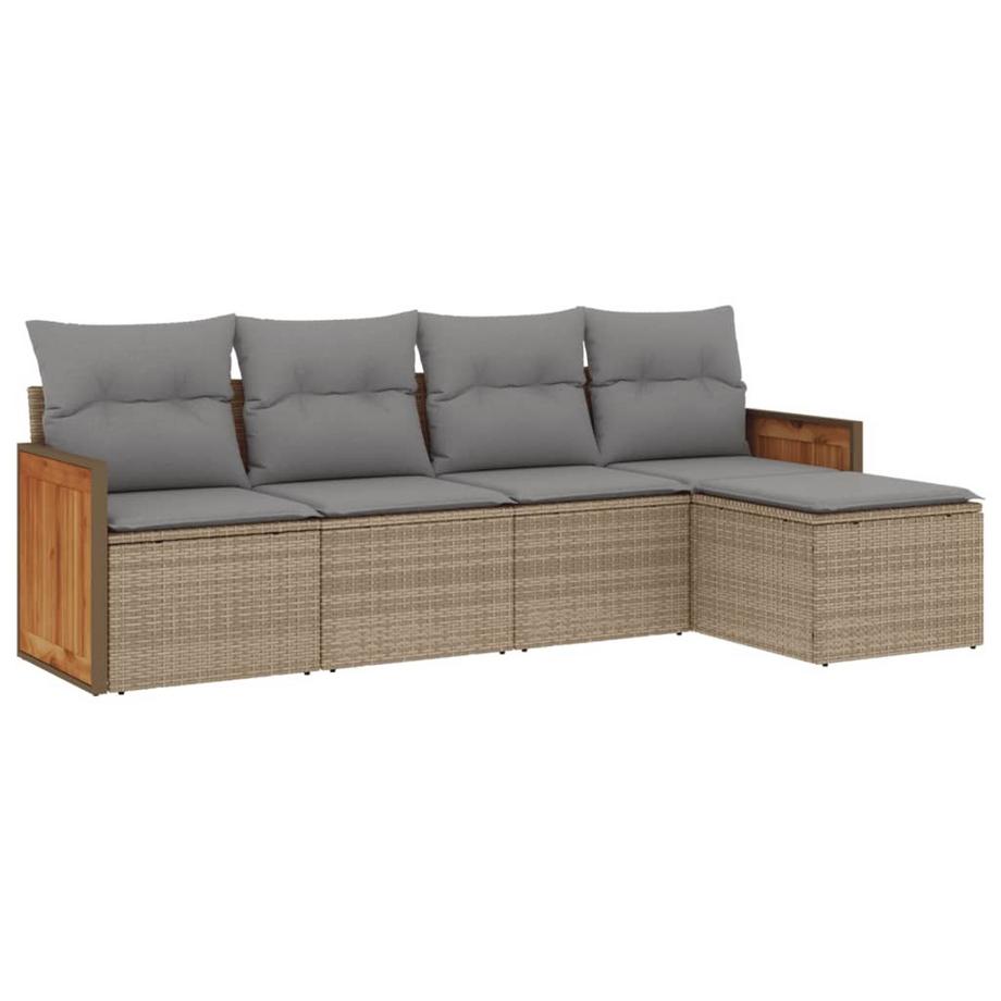 set divano da giardino Polirattan
