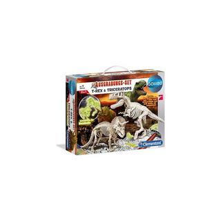 Clementoni  Galileo Ausgrabungset T-Rex & Triceratop 
