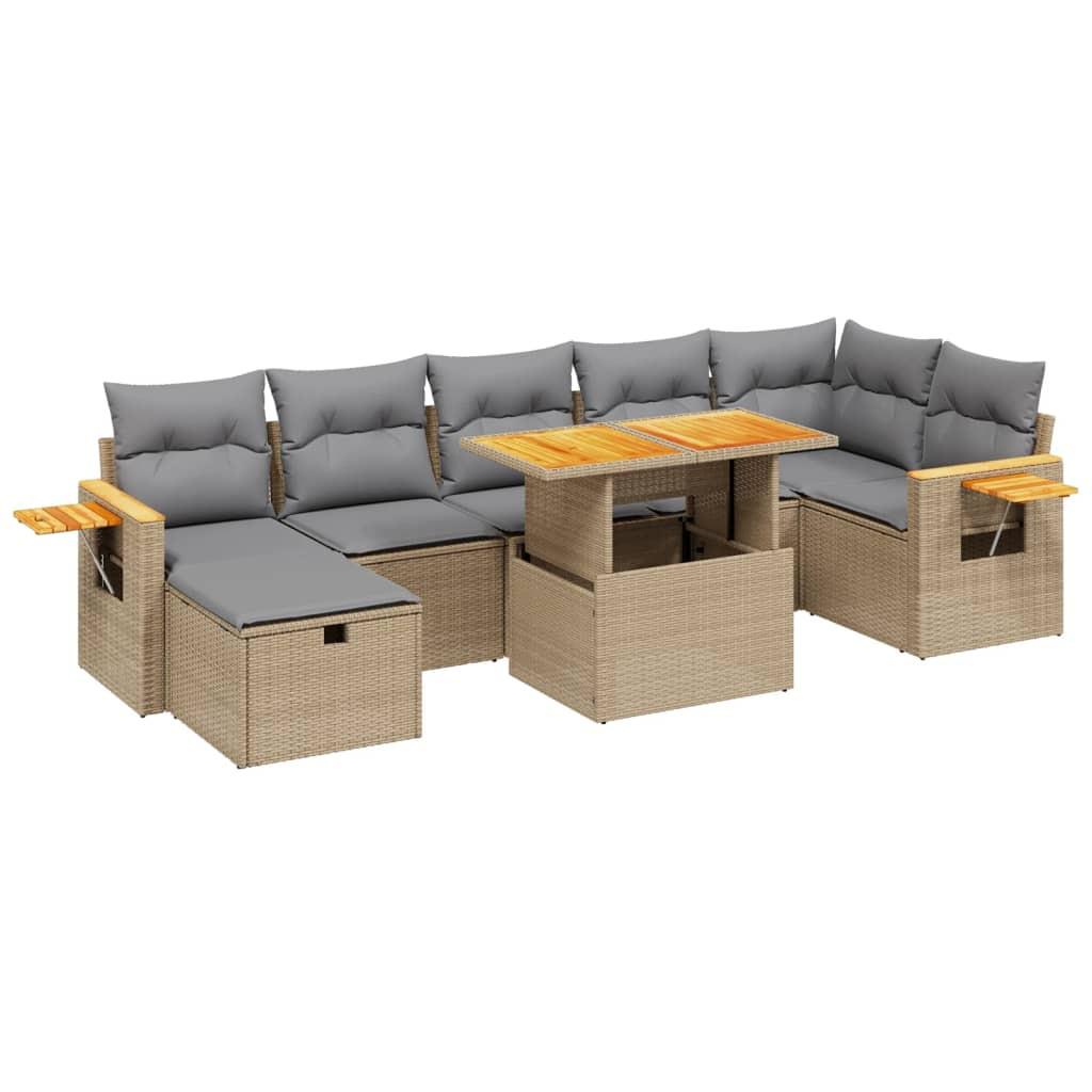 VidaXL set divano da giardino Polirattan  