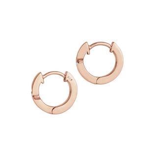 Elli  Boucles d'Oreilles Dames Créoles Avec Diamant (0,04 Ct.) 