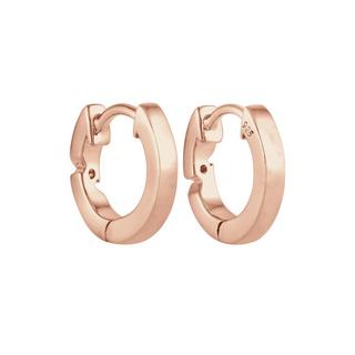 Elli  Boucles d'Oreilles Dames Créoles Avec Diamant (0,04 Ct.) 