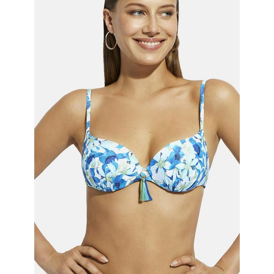 Vorgeformtes Verstellbare Träger-Badeanzugoberteil Rosé