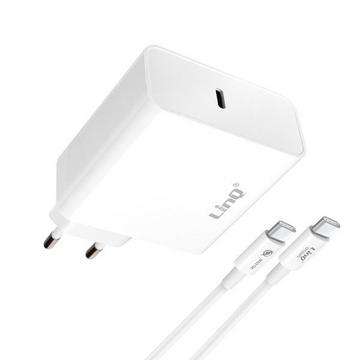 Chargeur USB-C 65W avec Câble LinQ Blanc
