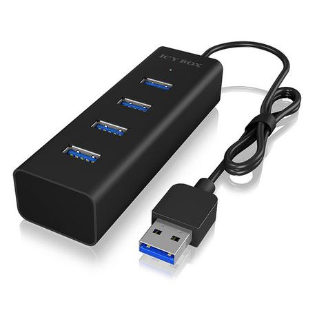ICY Box  ICY BOX IB-HUB1409-U3 USB 3.2 Gen 1 (3.1 Gen 1) Type-A 5000 Mbit/s Noir 